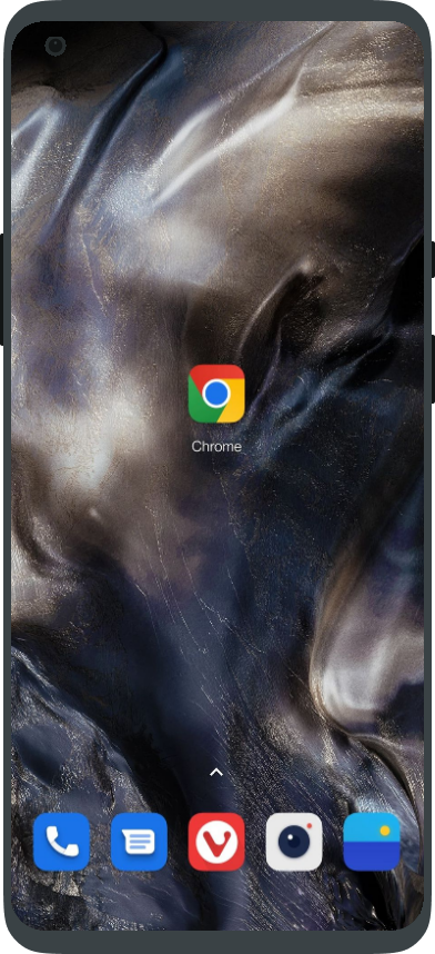 Ouvrez votre application Google Chrome