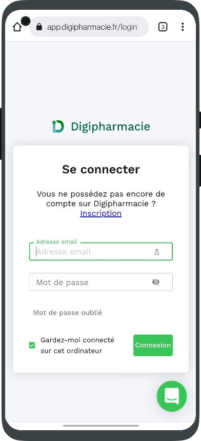 Connectez-vous à votre compte Digipharmacie