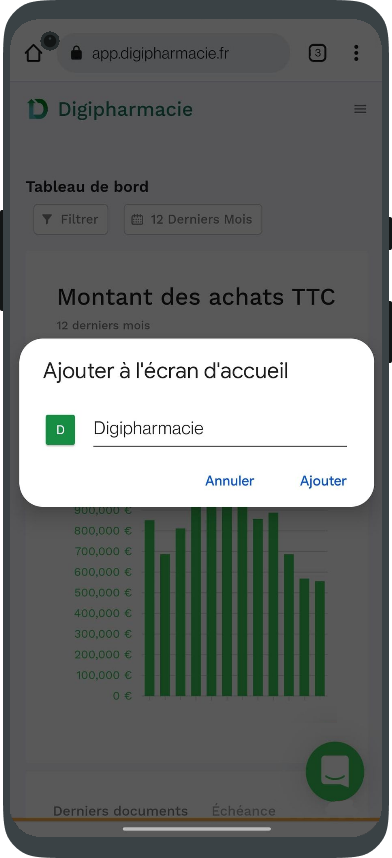 Cliquez sur "Ajouter"