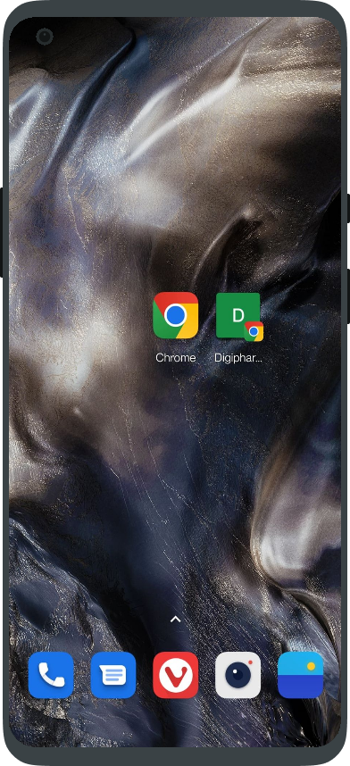 Et voila ! Vous avez un raccourci direct vers la version mobile de Digipharmacie !