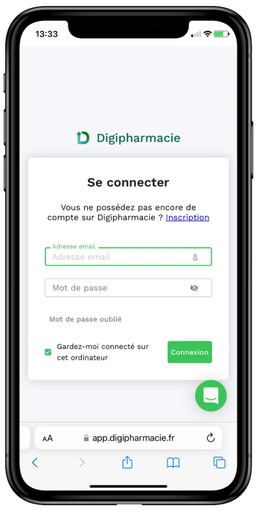 Connectez-vous à votre compte Digipharmacie